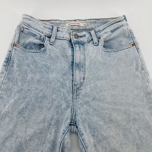 Levi's 721 High Rise Skinny Jeans Light Wash Acid Wash Size 29